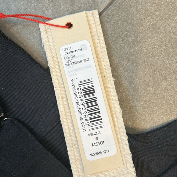 Alice+Olivia Woman’s Breslin Band Tee Corset Top - Picture 10 of 11